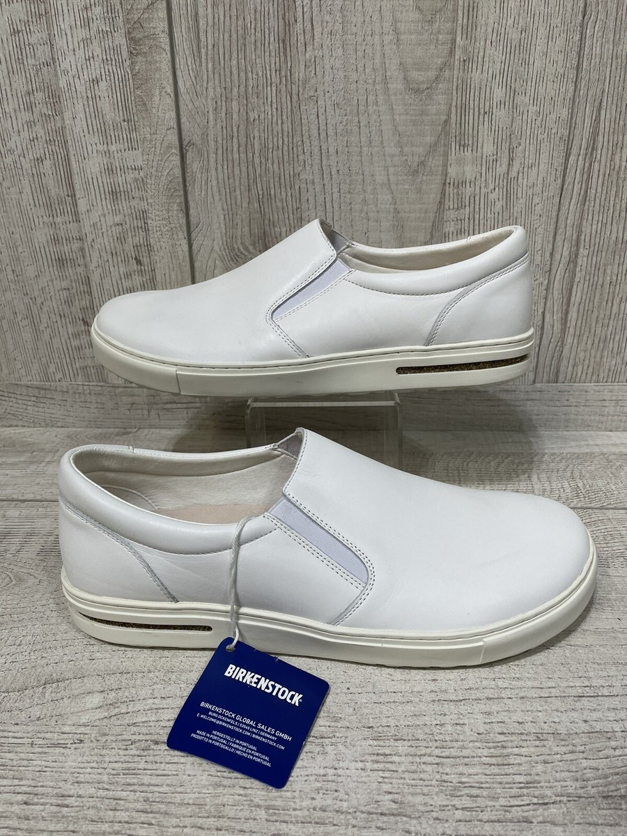 NWT Birkenstock Oswego Natural Leather White Men display picture 2