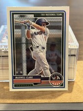 2023 PANINI USA BASEBALL STARS & STRIPES MAXWELL CLARK # 42 PRE-OWNED