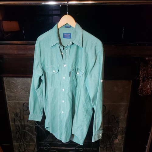 Vintage Pendleton Cotton Button Up Shirt Excellent Condition Medium - Picture 15 of 16