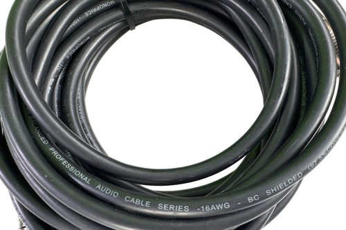 Cable Monoprice XLR macho a XLR hembra - 25 pies - negro, 16 AWG, chapado en oro - Imagen 4 de 4
