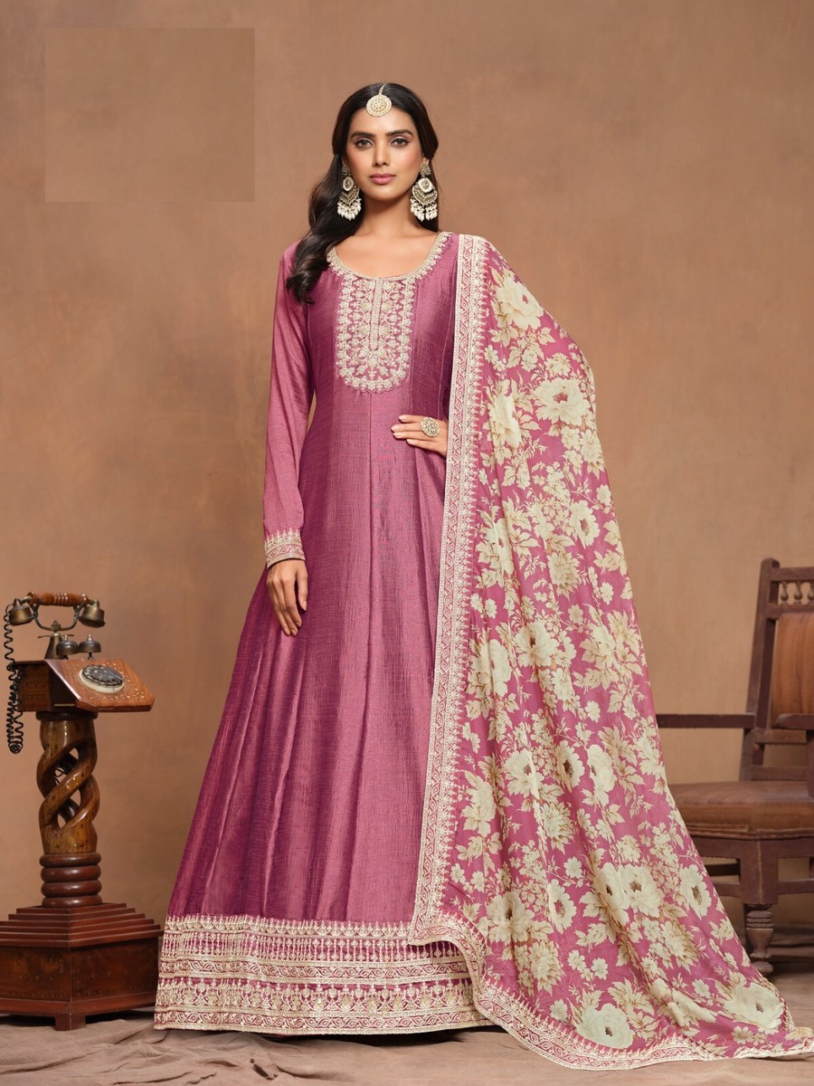 open lace back dress Dark Purple Embroidered Premium Silk Kaftan & Skirt Set 3XL / Premium Silk / Made to Order in 30 Days