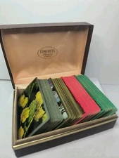 Vintage Congress Playing Cards 2 Sets 606 Decks 2 Sets G 1694 2 Foiled