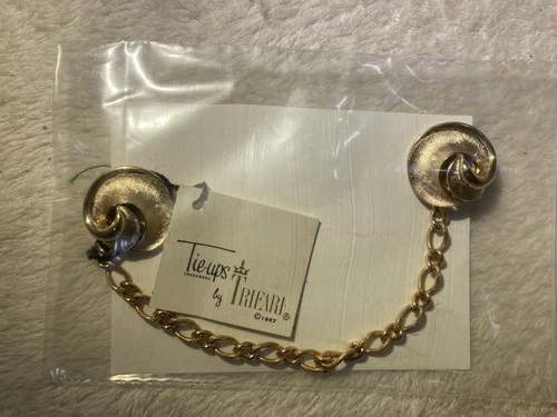 Vintage Gold Crown Tie ups Trifari 1957 Tie Ups-an added touch of Jewelry-Tag On