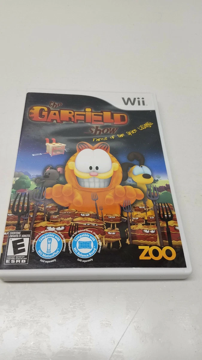THE GARFIELD SHOW THREAT OF THE SPACE LASAGNA NINTENDO Wii game