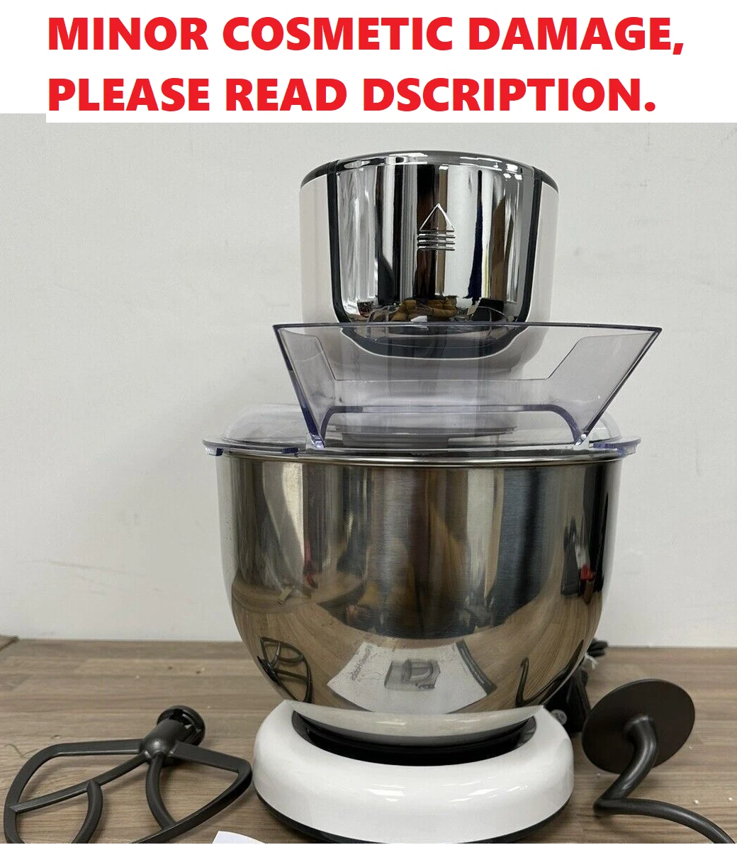 Russell Hobbs Go Create White Kitchen 5L Stand Mixer Electric Food Mixing Baking