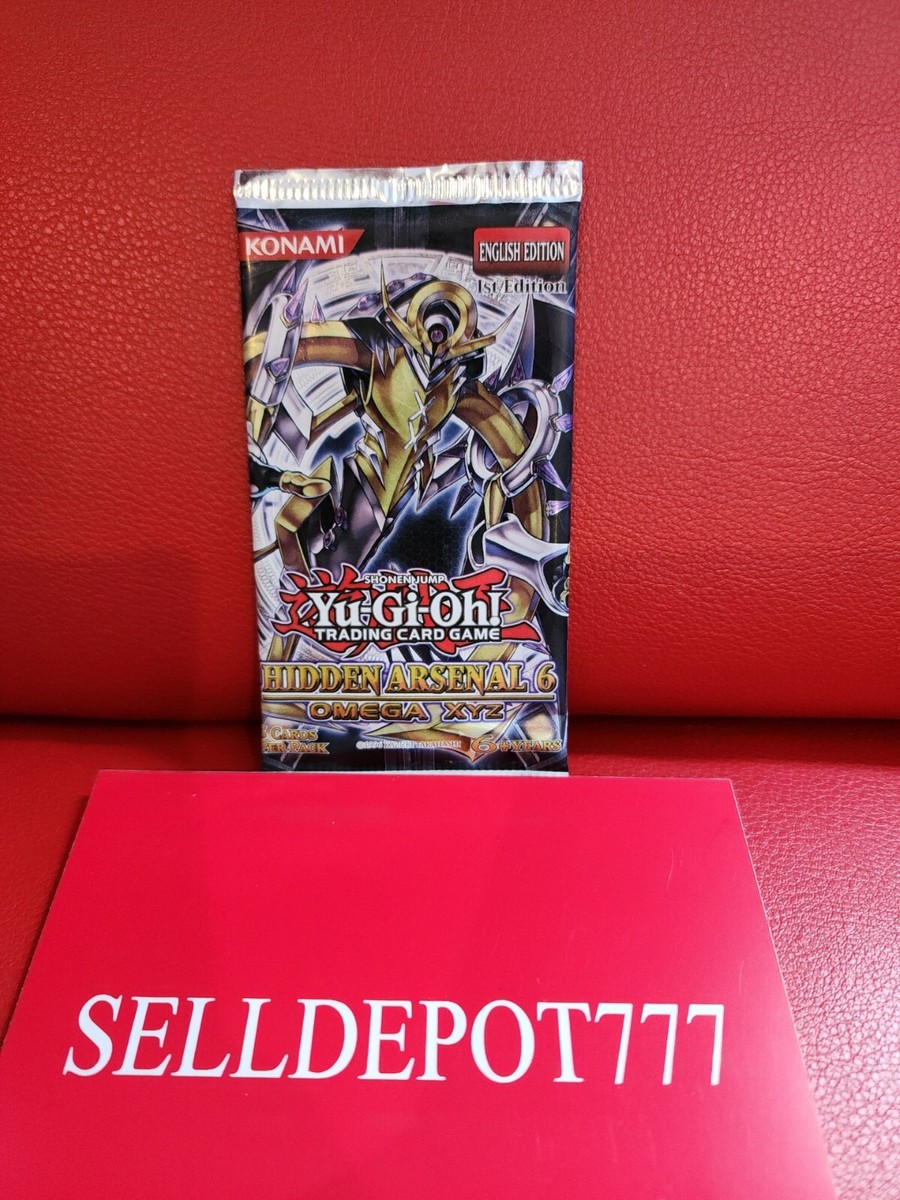yugioh hidden arsenal 6 booster box 3 and the standard gold YuGiOh Hidden Arsenal 6 Omega