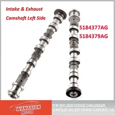 2pcs Intake & Exhaust Camshaft Left Side For 11-20 Dodge Jeep Chrysler 200 3.6L