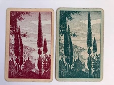 Countryside Cottage Mountain Scenery Vintage Rare Retro Deco Playing SWAP CARDS