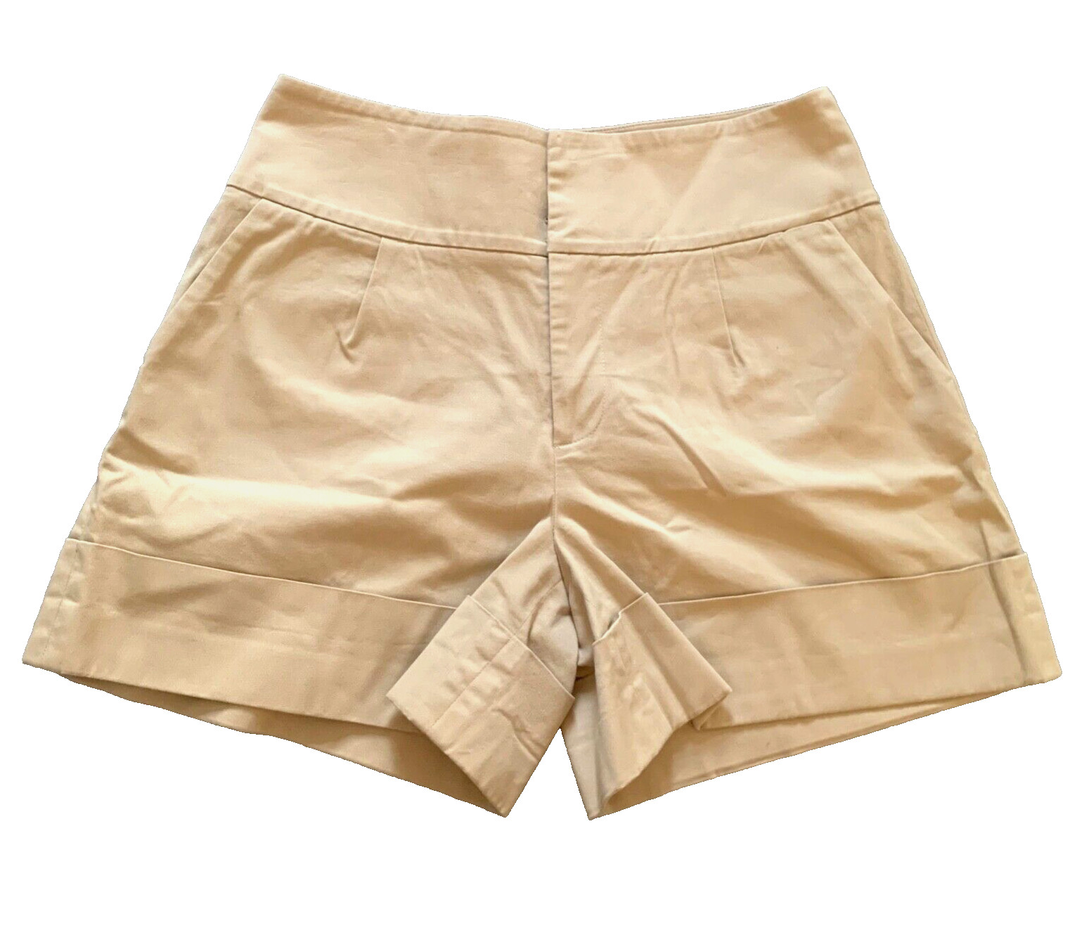 Hinge Khaki Shorts Stretchy Tan Brown High Rise 5
