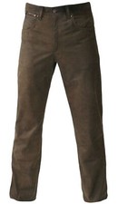 Lederhose Glattleder Trachtenhose lang Trachten Lederjeans Nubukleder mit Patina