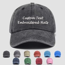 Personalized Embroidered Hat, Custom Text Hat