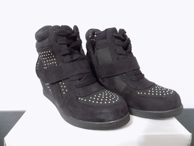 Steve Madden JGLAMM Black  Bootie Womens Sz 2 Medium NIB side zip up bling