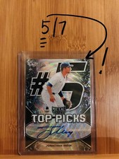 2018 Leaf Metal JONATHAN INDIA Top Picks Black Wave Prismatic Auto RC 5/7 Reds