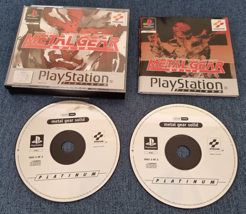 Sony Playstation 1 PS1 Game Metal Gear Solid Boxed with Manual