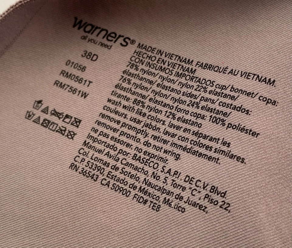 Warners 38D BEIGE TSHIRT BRA - Image 2 of 4