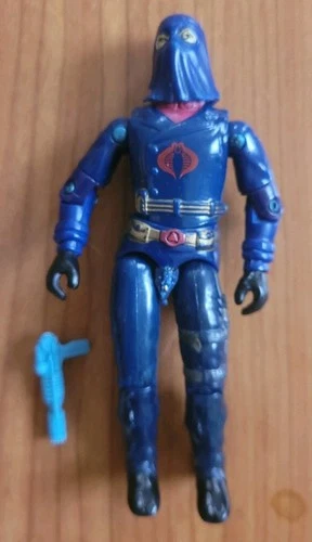 VTG Cobra Commander V2 Hooded Action Figure 1984 GiJoe ARAH AccPk Weapon Lot Rd*