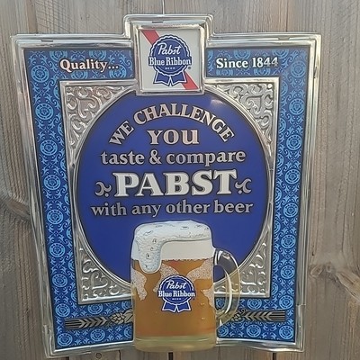 Vintage Pabst Blue Ribbon Sign 3D PBR Mug Challenge 16x13