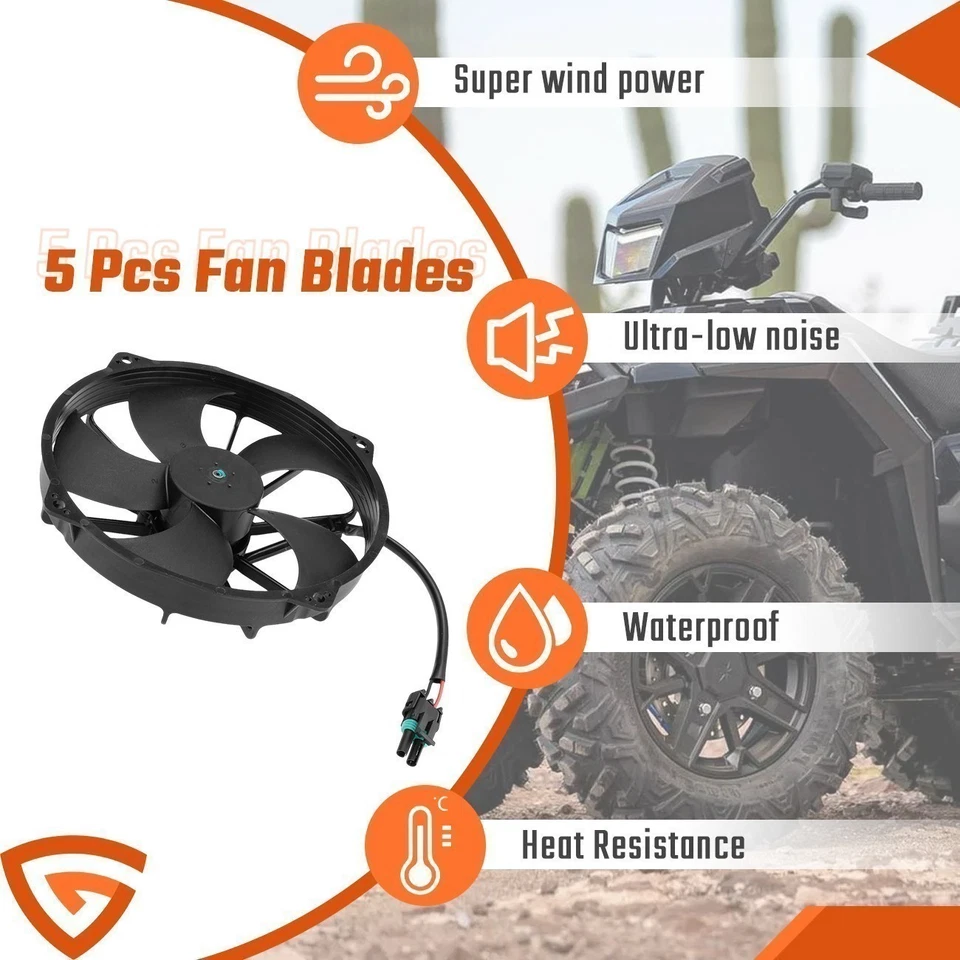 Ventilador de refrigeración del radiador para Polaris Sportsman 850 High Lifter 2016 2017 2018 - 2022 Foto 4 de 4