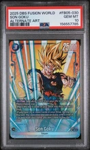 2026-09-13 · $100 · 2025 Dragon Ball Super Fusion World FB05-030 Son Goku Alt Art PSA 10