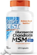 Doctor's Best Glucosamine Chondroitin Msm with OptiMSM Capsules, Supports Health