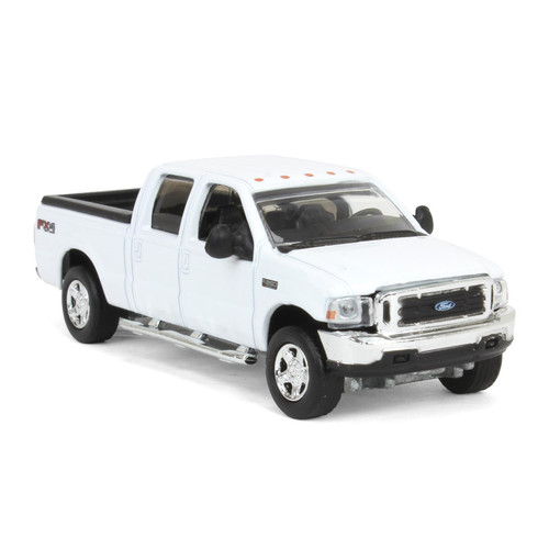 Camioneta pickup F-250 Super Duty 2004 doble cabina blanca Motormax 400244 1/64 - Imagen 2 de 5