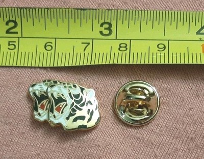 Vintage Northrop F-5E Tiger II Plane Two Tiger Heads Jacket Lapel Pin Tie Tac