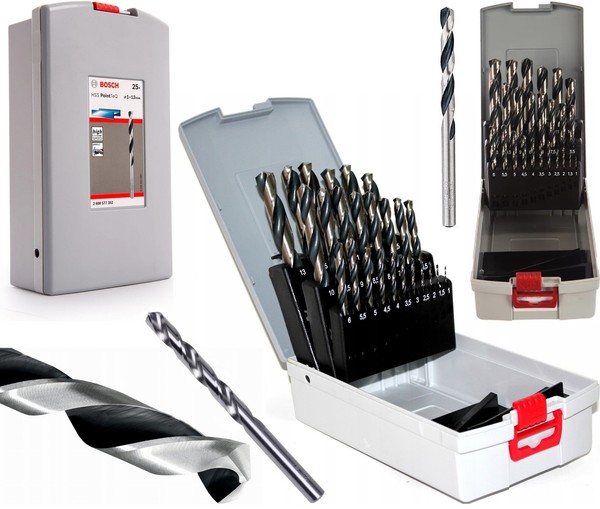 Bosch Metallbohrer-Set Spiralbohrer FüR Metall Hss Pointteq 25-Teilig 2608577352-image