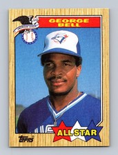 George Bell All Star Toronto Blue Jays #612 1987 Topps Baseball