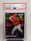 Mike Trout 2020 Panini Prizm Burgundy Cracked Ice #'d 3/25 PSA 10 GEM MINT