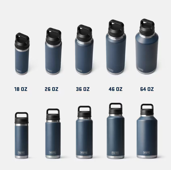 YETI Rambler 18 oz Water Bottle Ridgeline with Chug Cap