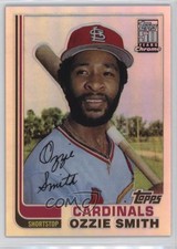 2001 Traded & Rookies 50 Years Topps Reprint Chrome Retrofractor Ozzie Smith k2f
