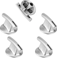 (5) Stove Burner Knob Replacement for Jenn Air 74007918 Chrome Oven Control Knob