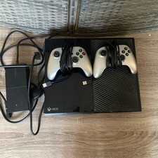 Xbox One Console With Controllers And Wires