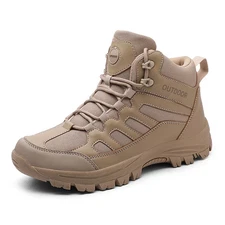 Men Boots Desert Combat Tactical Boots Hiking Boots Work Safty Shoes Ankle Boots