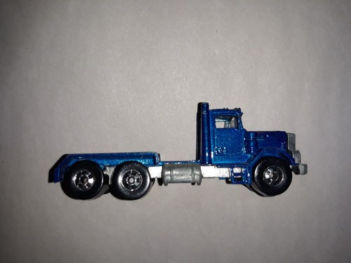 1979 HOT WHEELS BLACKWALL WORKHORSES PETERBILT DUMP TRUCK BLUE METAL Truck Only - Picture 9 of 12