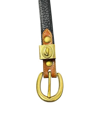 Vintage 1990s Dooney & Bourke Skinny Leather Belt Women display picture 1