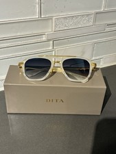 DITA Terracraft Sunglasses-White Swirl / Yellow Gold DTS416-A-02  retail 895 