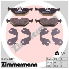 Satz Bremsbeläge Bremsklötze hinten für BMW 3-er E30 E36 5-er E34 7-er | 2462