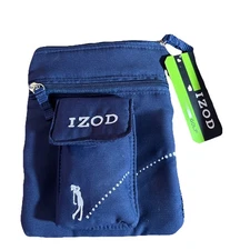 Women’s IZOD Golf Tee Bag Clip-Cinch Blue 7.5" X 6" Great Gift Idea.