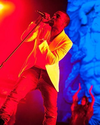 Kanye West performs at the 2011 Essence Music Festival at the Loui- Old Photo 15