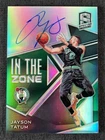 2018-19 Panini Spectra Basketball Jayson Tatum In The Zone Silver Prizm Auto /49