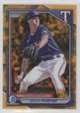 2024 Bowman Chrome Draft Sapphire Gold 10/50 Brock Porter #BDC-172 2gv