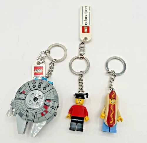 LEGO Bag Charms - Star Wars Millennium Falcon, Graduate Education, Hotdog Man