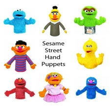 Sesame Street Puppets 2002 Vintage Zoe,Bert,Ernie,Grouch,Cookie,Elmo,Grover