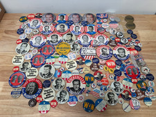 Lot Of 150 Vintage Political Pins - Nixon/Rockefeller/Kennedy/Dole/Federalist