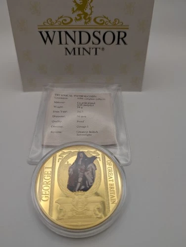 Windsor Mint Proof Coin Greatest Britain Sovereigns 2017 George I Coin.