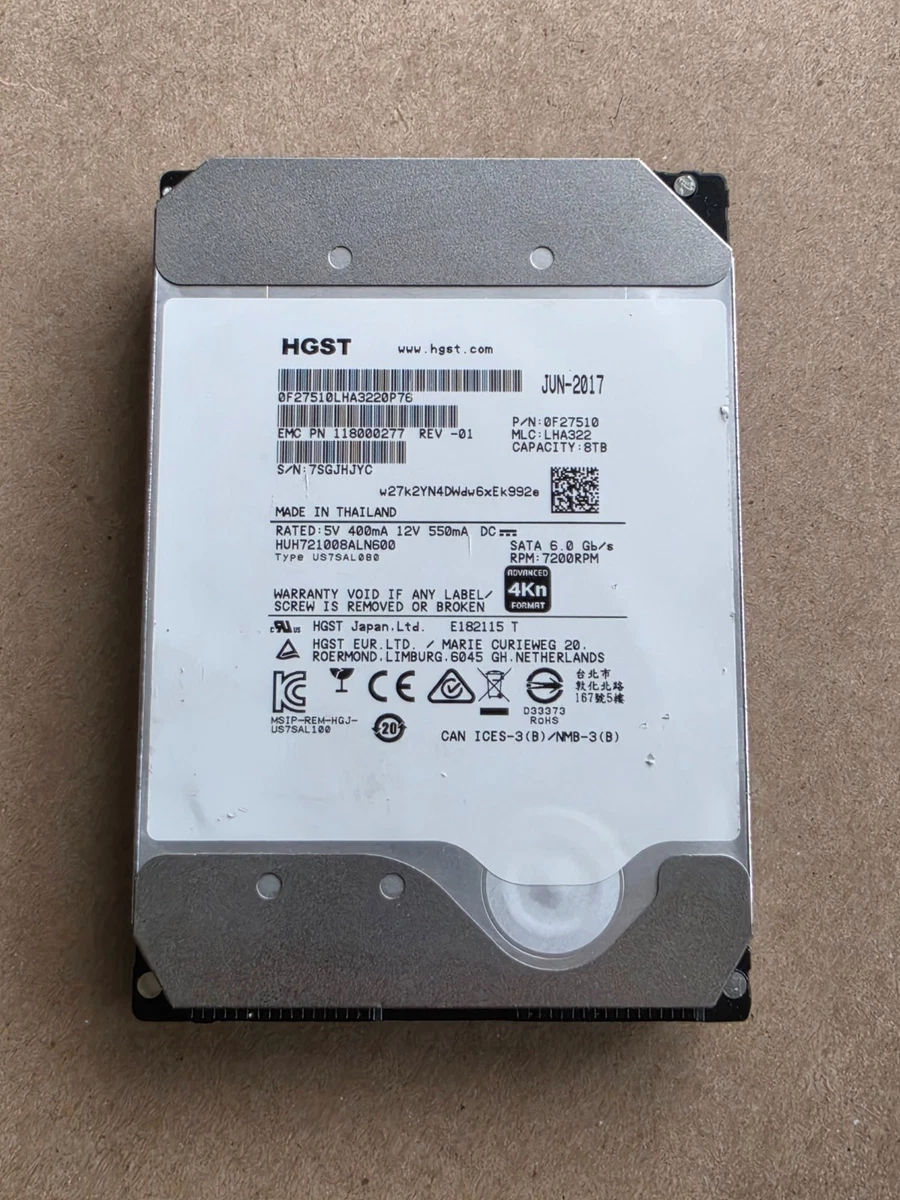 HGST 8TB Computer Internal Hard Disk Drives for sale | eBay