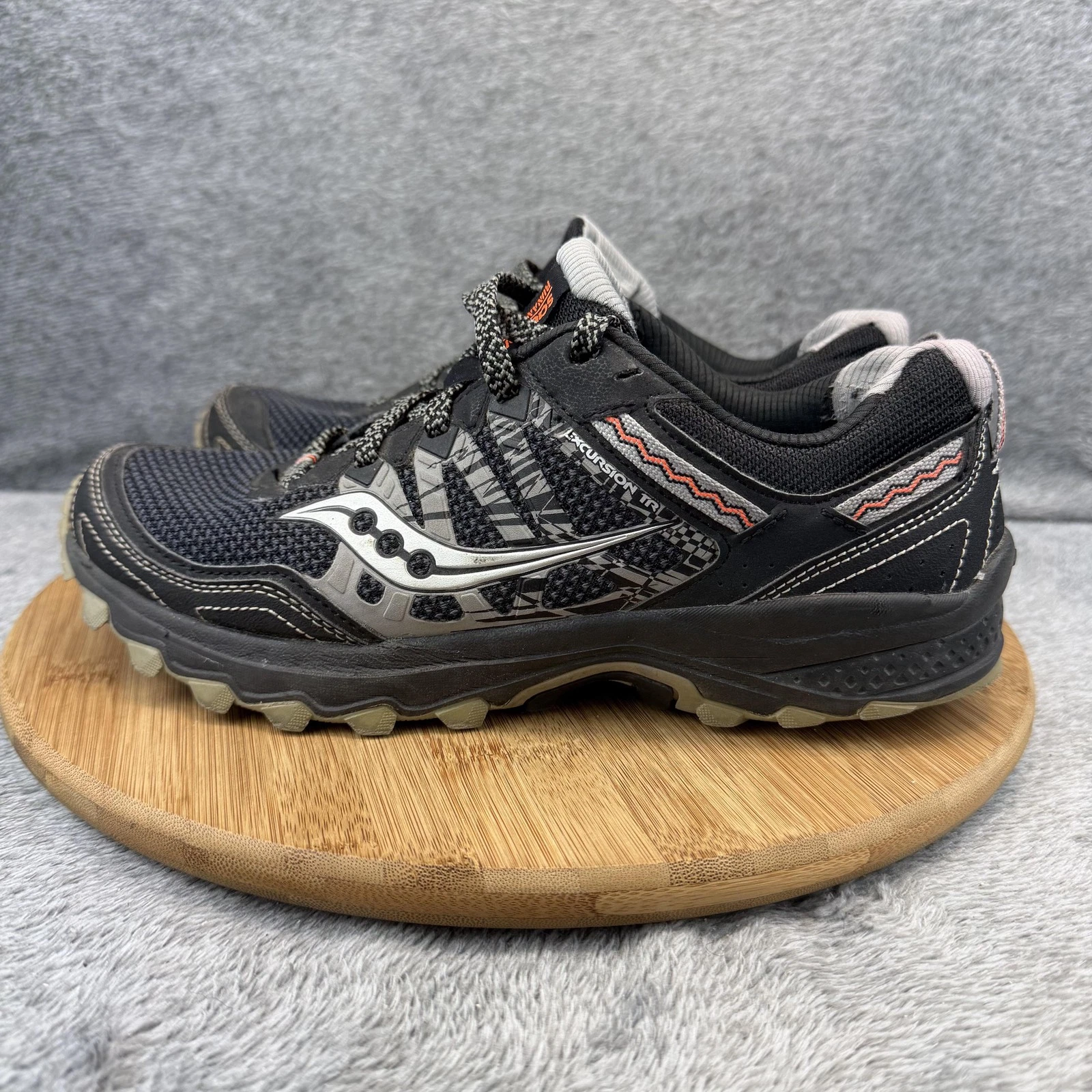 Saucony Excursion TR11 Shoes Men Size 8.5 Black Trail Running Sneakers S20451-20