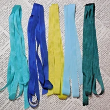 Vintage Seam Binding 10 Yd Bundle 5 Different Colors Sewing Trim Gift Wrap L8