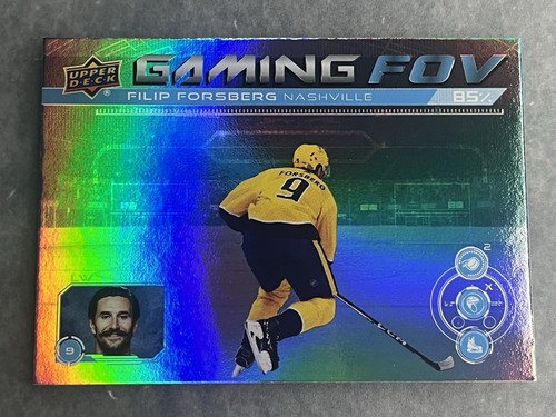 2024-25 Upper Deck NHL Series 1 Blue Gaming FOV #GFOV-16 Filip Forsberg - Bild 1 von 2